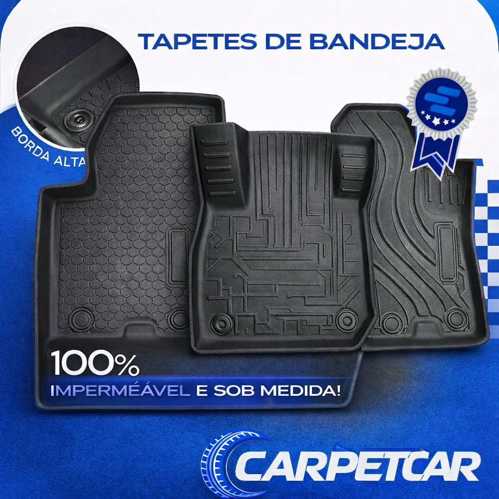 Tapete automotivo premium aplicado no carro